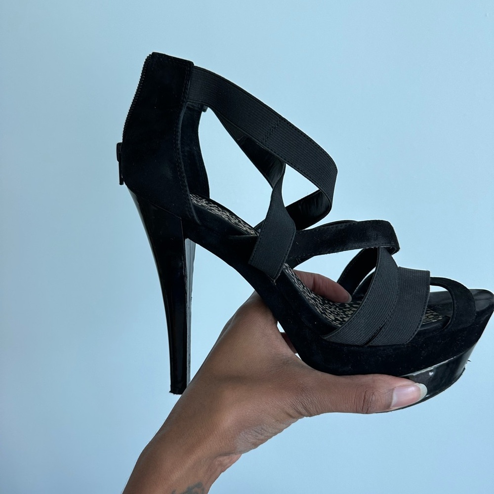 Jessica Simpson elastic strappy heels